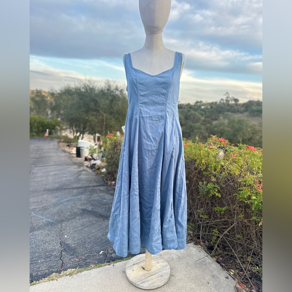 Nicole Miller denim Midi Dress NWT